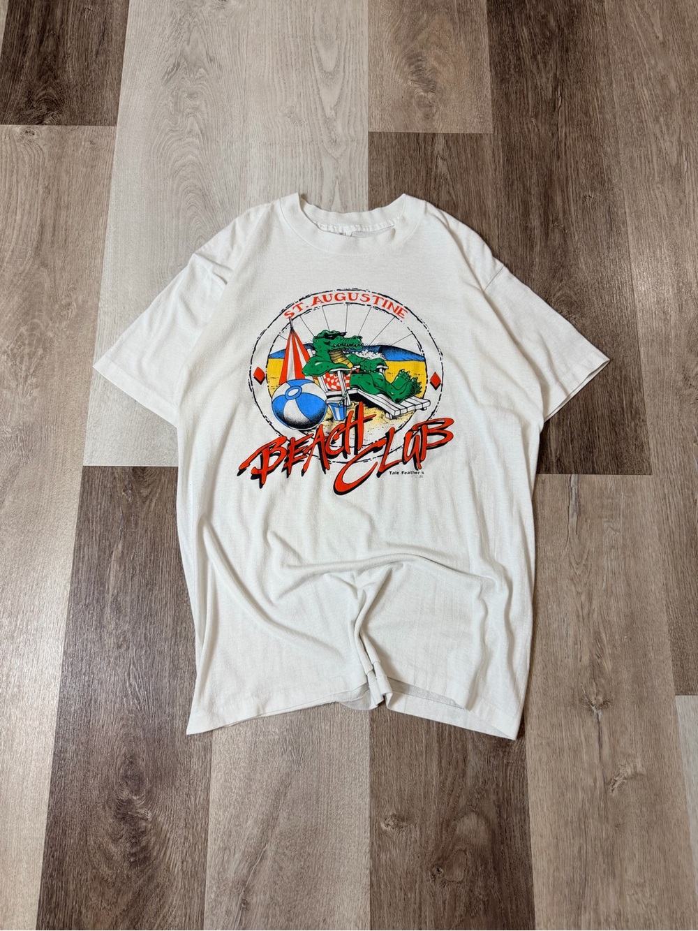 Vintage 80s St. Augustine Beach Club Graphic Tee